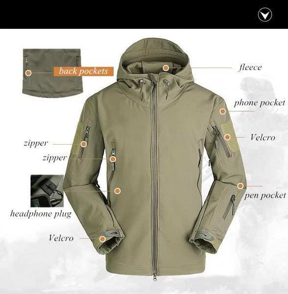 women's jackets outdoor waterproof softshell jacket hunting windbreaker ski coat hiking rain camping fishing tactical clothing men&wome, Black;brown
women's jackets outdoor waterproof softshell jacket hunting windbreaker ski coat hiking rain camping fishing tactical clothing men&wome, Black;brown
