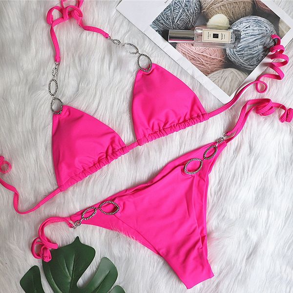 2022 new diamond bikini halter swimwear women swimsuit female two pieces bikini set solid bathing suits beachwear swim lady
2022 new diamond bikini halter swimwear women swimsuit female two pieces bikini set solid bathing suits beachwear swim lady