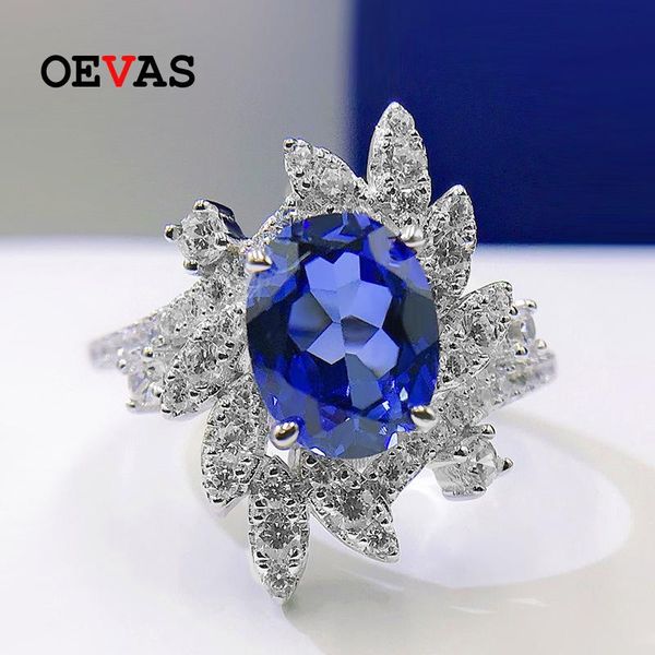 cluster rings oevas 100% 925 sterling silver 7*9mm oval synthetic aquamarine flower cut for women sparkling wedding fine jewelry, Golden;silver
cluster rings oevas 100% 925 sterling silver 7*9mm oval synthetic aquamarine flower cut for women sparkling wedding fine jewelry, Golden;silver