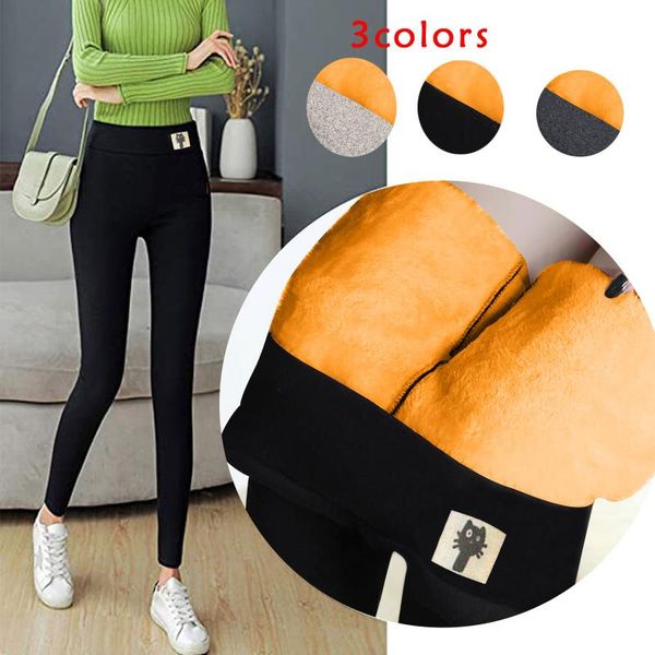 women's leggings warm winter women velvet pants hight waist solid color legging comfortable keep stretchy f5, Black
women's leggings warm winter women velvet pants hight waist solid color legging comfortable keep stretchy f5, Black