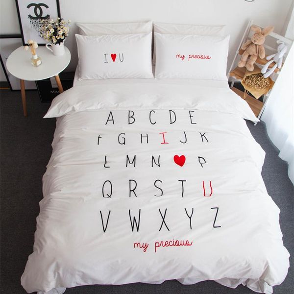 bedding sets 100% cotton english word design i love you king size duvet cover sheet set day gift pillowcase valentine's
bedding sets 100% cotton english word design i love you king size duvet cover sheet set day gift pillowcase valentine's