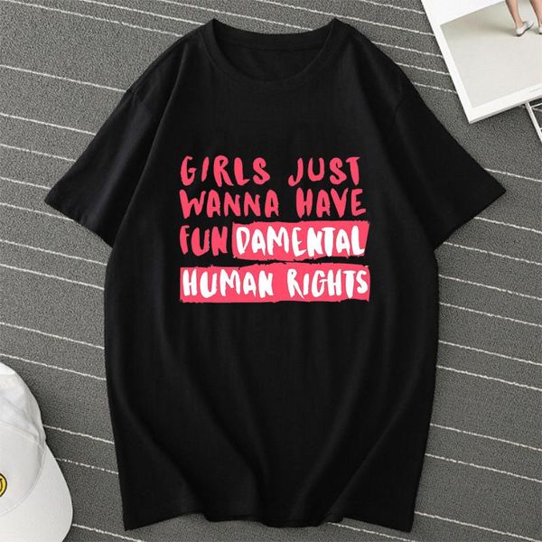 women's t-shirt women girls just wanna have fundamental human rights aesthetics graphic t shirts female camisetas verano mujer 2021, White
women's t-shirt women girls just wanna have fundamental human rights aesthetics graphic t shirts female camisetas verano mujer 2021, White