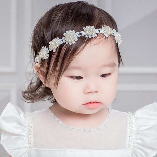 hair accessories korean children's infant born baby band lace pearl full moon princess birthday headdress, Slivery;white
hair accessories korean children's infant born baby band lace pearl full moon princess birthday headdress, Slivery;white