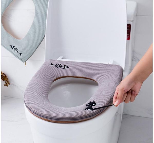 toilet seat covers universal plush cover thicken warm soft zipper wc mat cushion closestool lid
toilet seat covers universal plush cover thicken warm soft zipper wc mat cushion closestool lid