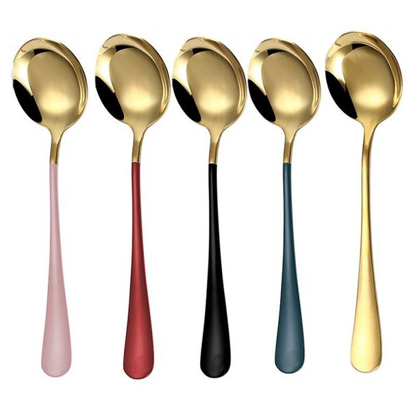 spoons 304 stainless steel coffee spoon round head korean style honey dessert gift mixing kitchen tableware
spoons 304 stainless steel coffee spoon round head korean style honey dessert gift mixing kitchen tableware