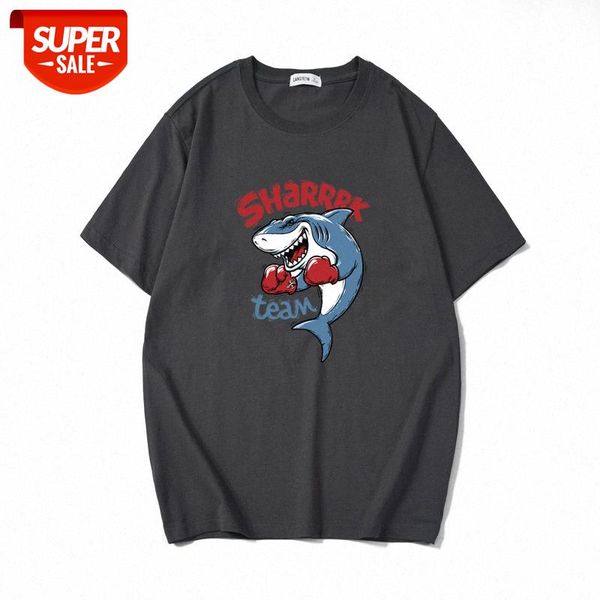summer cartoon shark boxer print short-sleeved t-shirt male japanese youth plus size tide #yw5d, White;black
summer cartoon shark boxer print short-sleeved t-shirt male japanese youth plus size tide #yw5d, White;black