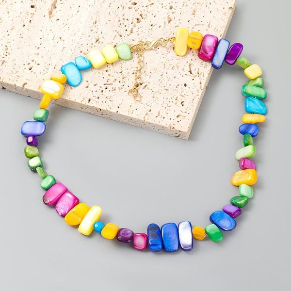 chains ingesight.z rainbow colorful irregular resin acrylic stone choker necklaces ethnic collar women neck jewelry wedding, Silver
chains ingesight.z rainbow colorful irregular resin acrylic stone choker necklaces ethnic collar women neck jewelry wedding, Silver