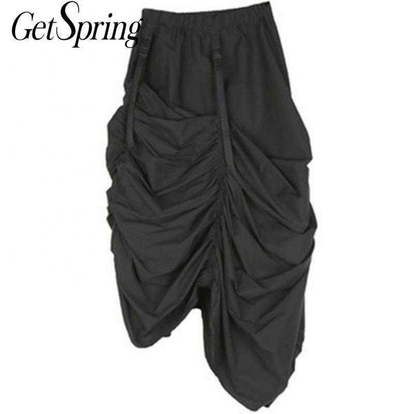 getspring women skirt asymmetry black high waist skirts s irregular patchwork long wrap fashion 210601
getspring women skirt asymmetry black high waist skirts s irregular patchwork long wrap fashion 210601