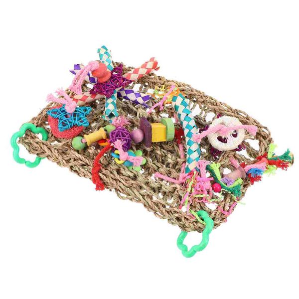 other bird supplies 1pc climbing net hanging foraging wall bite plaything pet birds supply