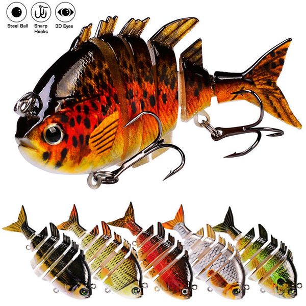 7pc swimbait 6 sections fishing lures 13.67g-0.48oz/10cm--3.93inch 3d lifelike fish eyes joint wobblers with 8# high carbon hook bass tackle
7pc swimbait 6 sections fishing lures 13.67g-0.48oz/10cm--3.93inch 3d lifelike fish eyes joint wobblers with 8# high carbon hook bass tackle