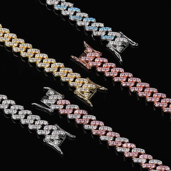 9mm wide 7 inch cuban chain bracelet copper rhodium/gold/rose plating, pave sparkly white/blue/pink zircon hip hop jewelry, Golden;silver
9mm wide 7 inch cuban chain bracelet copper rhodium/gold/rose plating, pave sparkly white/blue/pink zircon hip hop jewelry, Golden;silver