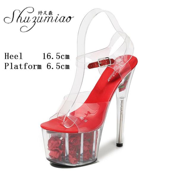 dress shoes wedding flower women clear crystal nightclub catwalk show super high heel sandals 17 cm platform stiletto pole dance, Black
dress shoes wedding flower women clear crystal nightclub catwalk show super high heel sandals 17 cm platform stiletto pole dance, Black