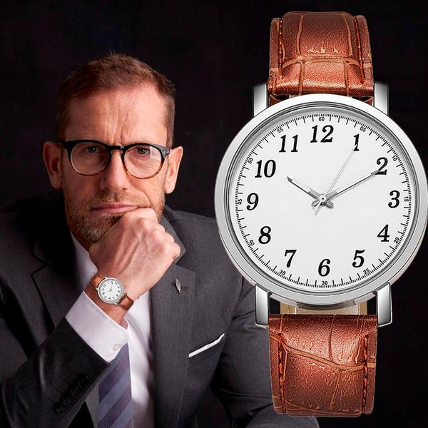 wristwatches men's quartz watch ladies digital luxury gift leather clock wrist relojes para mujer reloj hombre, Slivery;brown
wristwatches men's quartz watch ladies digital luxury gift leather clock wrist relojes para mujer reloj hombre, Slivery;brown