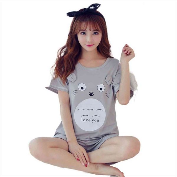 summer comfortable cute pajama women sleepwear set girl print pyjama short sleeve suit home clothes for sets, Black;red
summer comfortable cute pajama women sleepwear set girl print pyjama short sleeve suit home clothes for sets, Black;red