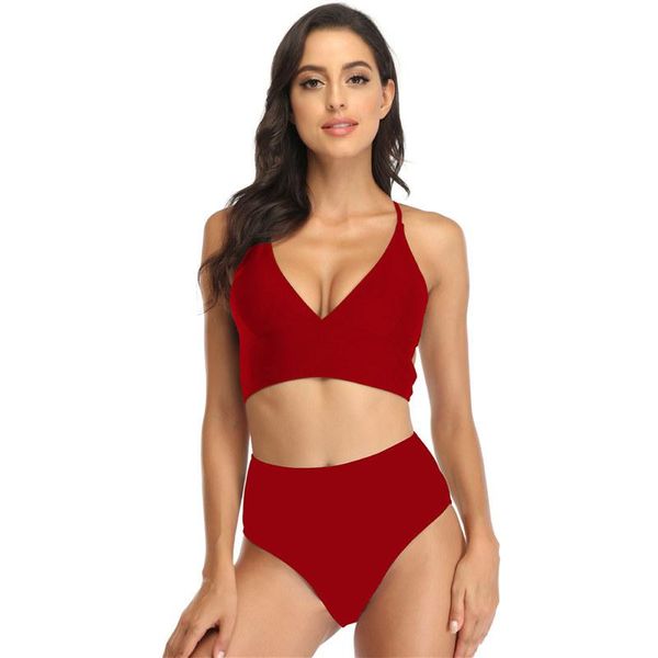 2021women swimwear charming swimsuit bikini high waist soild simple eye-catching pure coloful bathing beach 2pieces beauty gift
2021women swimwear charming swimsuit bikini high waist soild simple eye-catching pure coloful bathing beach 2pieces beauty gift