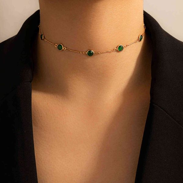 tocona tredny green rhinestone chain choker necklace for women gold color alloy metal handmade jewelry accessories collar 15633, Silver
tocona tredny green rhinestone chain choker necklace for women gold color alloy metal handmade jewelry accessories collar 15633, Silver