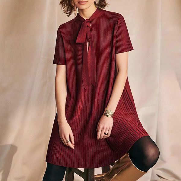 2021 new bow tie shine mini summer vintage deep v neck short sleeve chic wine red party e elegant women robe autumn cifb, Black;gray
2021 new bow tie shine mini summer vintage deep v neck short sleeve chic wine red party e elegant women robe autumn cifb, Black;gray