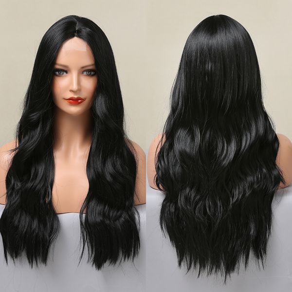 long black wavy wigs for women synthetic natural hair wigs cosplay heat resistant black wig
long black wavy wigs for women synthetic natural hair wigs cosplay heat resistant black wig