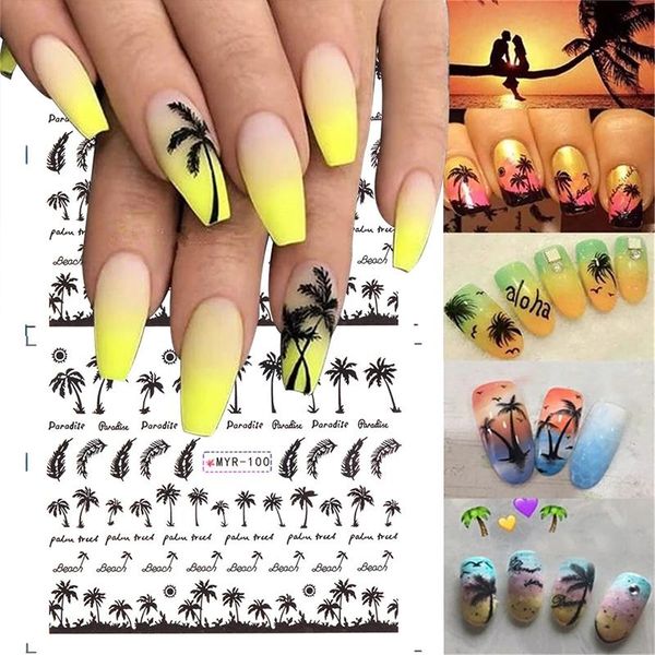 stickers & decals 1pcs 2021 tropical style summer palm tree design nail coconut water transfer paper diy art decor, Black
stickers & decals 1pcs 2021 tropical style summer palm tree design nail coconut water transfer paper diy art decor, Black