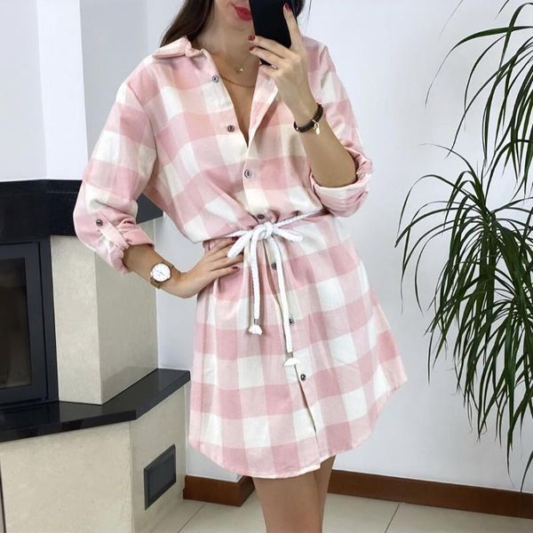 casual dresses plaid print shirt dress women turndown collar lace up mini female elegant long sleeves fashion vintage autumn, Black;gray
casual dresses plaid print shirt dress women turndown collar lace up mini female elegant long sleeves fashion vintage autumn, Black;gray