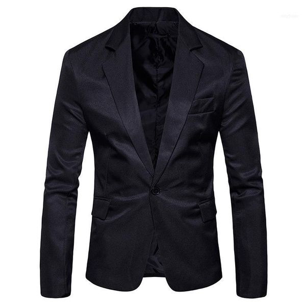 men's suits & blazers slim fit black suit jacket 2021 brand one button notched lapel blazer men party wedding business casual cos, White;black
men's suits & blazers slim fit black suit jacket 2021 brand one button notched lapel blazer men party wedding business casual cos, White;black