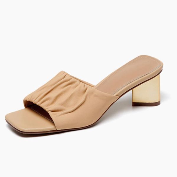 dress shoes fanyuan women slippers genuine leather summer high heels open toe sandals females casual slip on, Black
dress shoes fanyuan women slippers genuine leather summer high heels open toe sandals females casual slip on, Black
