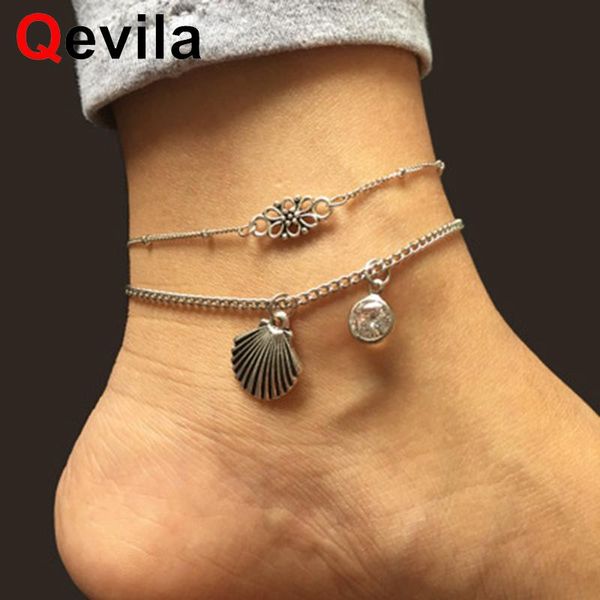 anklets qevila fashion bohemian vintage shell flower zircon multi-laier ankltet bracelets leg for women footwear chains ankle, Red;blue
anklets qevila fashion bohemian vintage shell flower zircon multi-laier ankltet bracelets leg for women footwear chains ankle, Red;blue