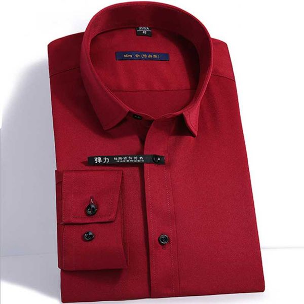 men's business dress shirts solid slim fit clothing comfortable design breathable long sleeve chemise homme work shirt s0221, White;black
men's business dress shirts solid slim fit clothing comfortable design breathable long sleeve chemise homme work shirt s0221, White;black