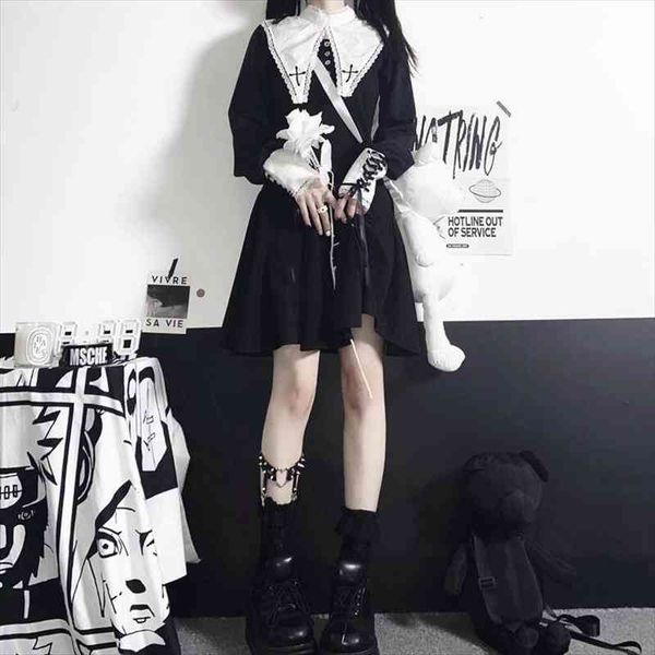 gothic black lace patchwork mini women dresses bandage goth dark halloween club streetwear spring autumn outfits, Black;gray
gothic black lace patchwork mini women dresses bandage goth dark halloween club streetwear spring autumn outfits, Black;gray