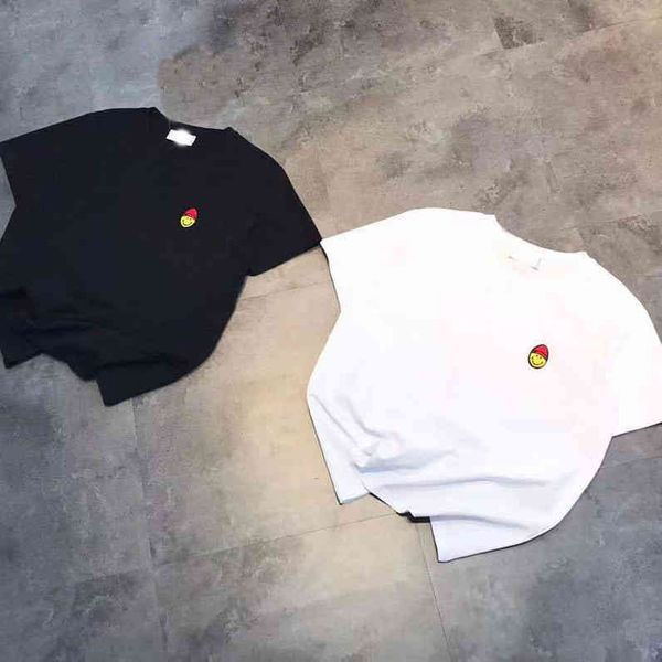 2022 factory wholesale new high version xia mi female embroidery smiling face pullover loose urban leisure round neck short sleeve bottoming, White
2022 factory wholesale new high version xia mi female embroidery smiling face pullover loose urban leisure round neck short sleeve bottoming, White