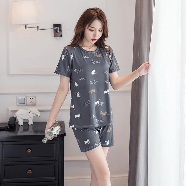 2020 autumn long sleeve thin cartoon print cute sleepwear girl pijamas mujer leisure homewear women women pajamas sets, Black;red
2020 autumn long sleeve thin cartoon print cute sleepwear girl pijamas mujer leisure homewear women women pajamas sets, Black;red