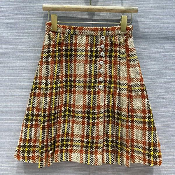 skirts plaid press fold knee-length for women wool zipper side fashion lady 2021, Black
skirts plaid press fold knee-length for women wool zipper side fashion lady 2021, Black