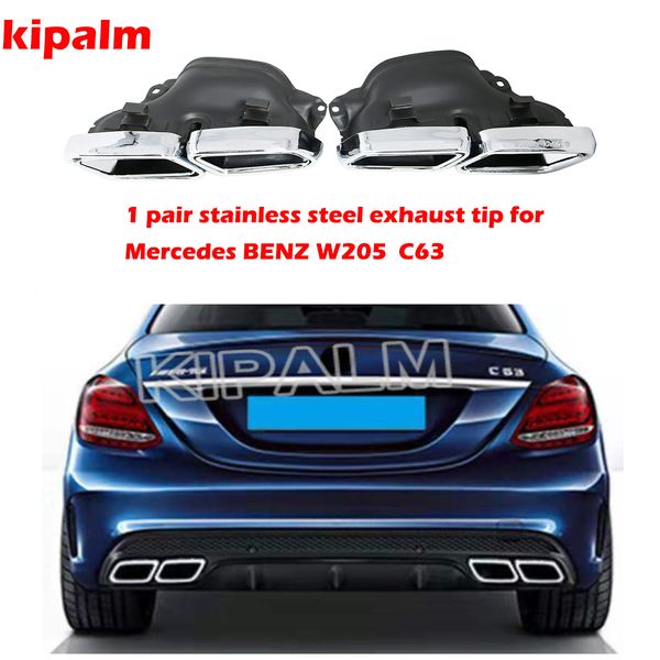 1 pair stainless steel car w205 exhaust pipe muffler tips for mercedes w205 benz c63 2014 2015 amg accessories
1 pair stainless steel car w205 exhaust pipe muffler tips for mercedes w205 benz c63 2014 2015 amg accessories