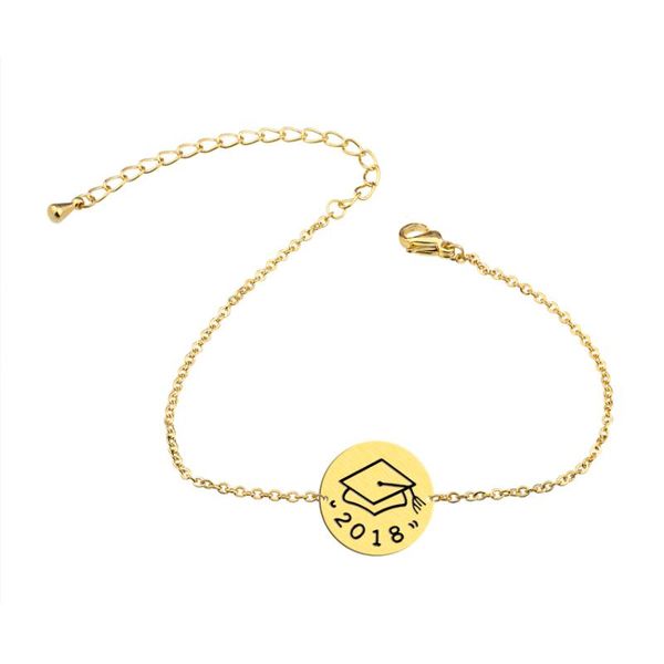 link, chain 10pcs graduation gift stainless steel engraved dr hat 2021 bracelet for women men gold silver color, Black
link, chain 10pcs graduation gift stainless steel engraved dr hat 2021 bracelet for women men gold silver color, Black