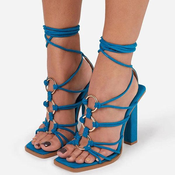 dress shoes women sandal summer fashion thick high heels 11cm gladiator square toe narrow band lace up female party, Black
dress shoes women sandal summer fashion thick high heels 11cm gladiator square toe narrow band lace up female party, Black