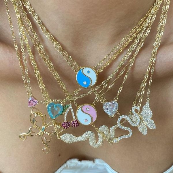 chains geometric round pendant necklace colorful enamel gold color 2021 girl women, Silver
chains geometric round pendant necklace colorful enamel gold color 2021 girl women, Silver