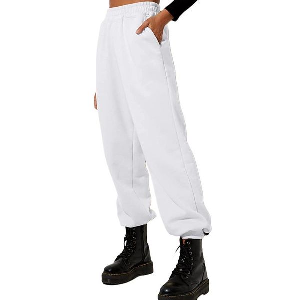 women's pants & capris women young girl sports style beam feet elastic high waist solid color casual sweatpants, Black;white
women's pants & capris women young girl sports style beam feet elastic high waist solid color casual sweatpants, Black;white