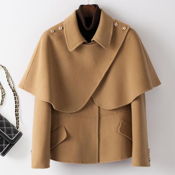 women's wool & blends garment record the open to booking a brief paragraph high count cloak cloth double-sided cashmere coat female, Black
women's wool & blends garment record the open to booking a brief paragraph high count cloak cloth double-sided cashmere coat female, Black