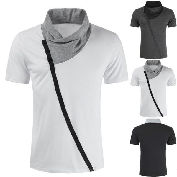 in great demandmen's goods slim-fit colorblock pile collar men casual short sleeve color block turtle neck t-shirt slim fitness top, White;black
in great demandmen's goods slim-fit colorblock pile collar men casual short sleeve color block turtle neck t-shirt slim fitness top, White;black