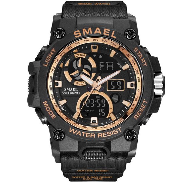 wristwatches smael men watch 8011 military sports watches led digital analog quartz 50m waterproof s reloj hombre, Slivery;brown
wristwatches smael men watch 8011 military sports watches led digital analog quartz 50m waterproof s reloj hombre, Slivery;brown