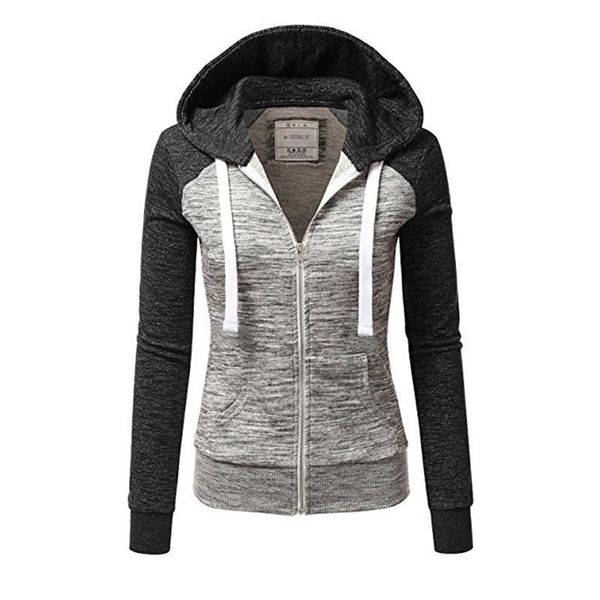 women's hoodies & sweatshirts women autumn spring long sleeve hoody ladies zipper pocket patchwork hooded sweatshirt female outwear, Black
women's hoodies & sweatshirts women autumn spring long sleeve hoody ladies zipper pocket patchwork hooded sweatshirt female outwear, Black
