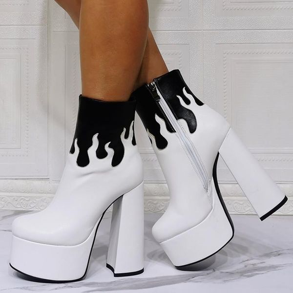 boots fashion block heel shoes booty ankle platform high chunky women winter side zip custom big size 47, Black
boots fashion block heel shoes booty ankle platform high chunky women winter side zip custom big size 47, Black