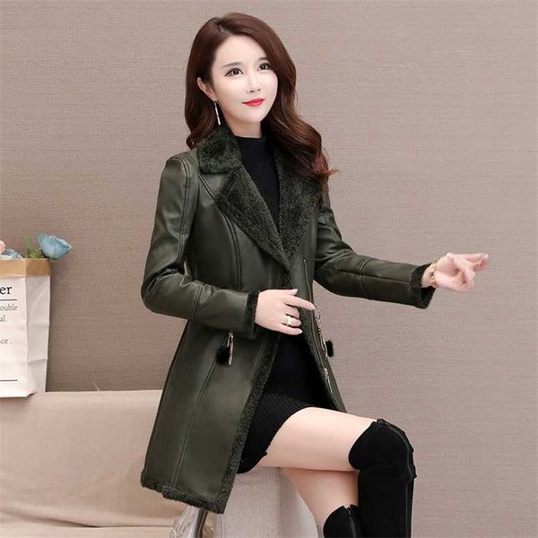 women leather windbreaker plus velvet thick pu cotton coat long suit collar large size fashion warm jacket a474 211215, Black
women leather windbreaker plus velvet thick pu cotton coat long suit collar large size fashion warm jacket a474 211215, Black