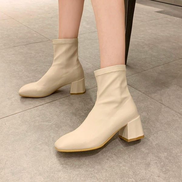 boots 2021 spring/autumn thick-soled wild zip booties tide british middle heel square head shoes woman, Black
boots 2021 spring/autumn thick-soled wild zip booties tide british middle heel square head shoes woman, Black