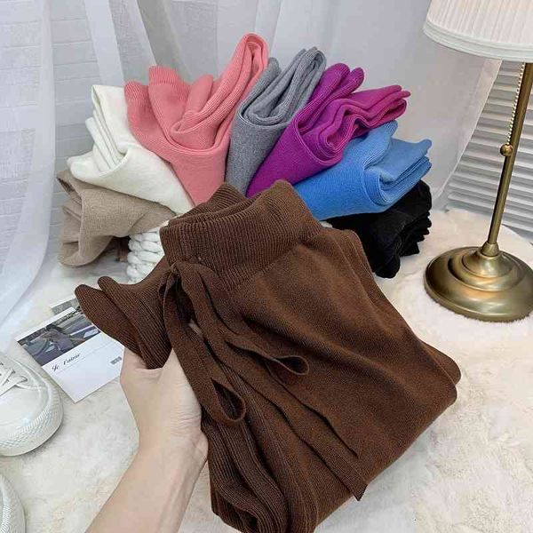 women's pants & capris high waist warm soft knitted wide-leg casual long pants women's autumn winter thick warm knit loose wool fo, Black;white
women's pants & capris high waist warm soft knitted wide-leg casual long pants women's autumn winter thick warm knit loose wool fo, Black;white