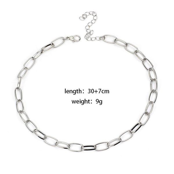 chokers color punk necklace link chain pendant women fashion gothic jewelry, Golden;silver
chokers color punk necklace link chain pendant women fashion gothic jewelry, Golden;silver