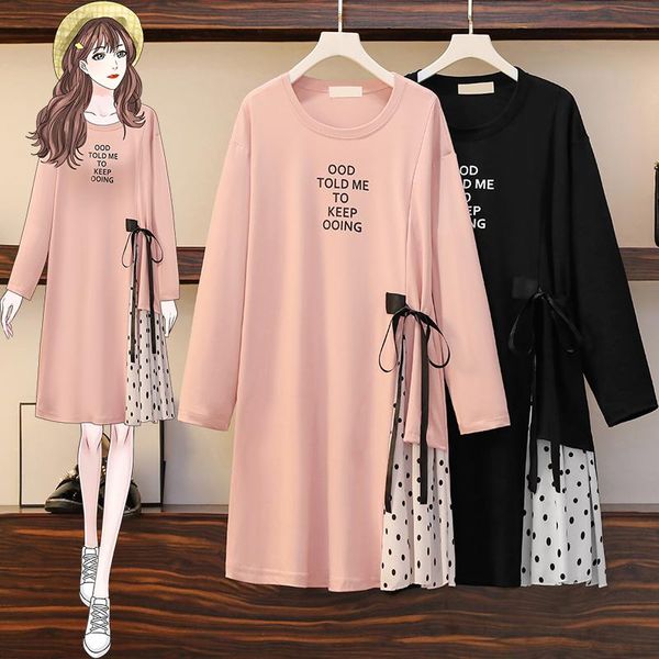 casual dresses ehqaxin large size womens dress 2021 fall sweet polka dot bowknot stitching long sleeve asymmetric letter l-3xl, Black;gray
casual dresses ehqaxin large size womens dress 2021 fall sweet polka dot bowknot stitching long sleeve asymmetric letter l-3xl, Black;gray