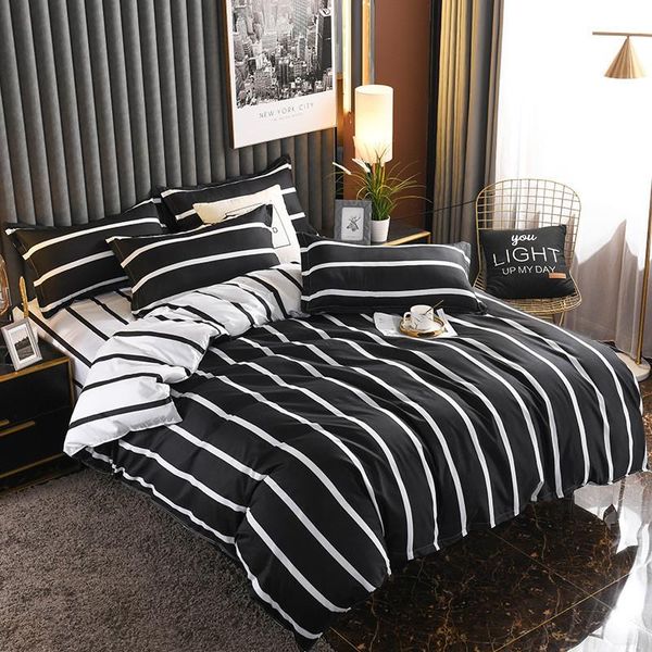 bedding sets home textile simple black and white stripe duvet cover pillowcase bed sheet children set king full twin size
bedding sets home textile simple black and white stripe duvet cover pillowcase bed sheet children set king full twin size