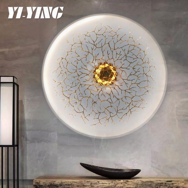 light luxury all copper leaf large wall lamp living room room corridor lamp zen landscape wall l villa club
light luxury all copper leaf large wall lamp living room room corridor lamp zen landscape wall l villa club
