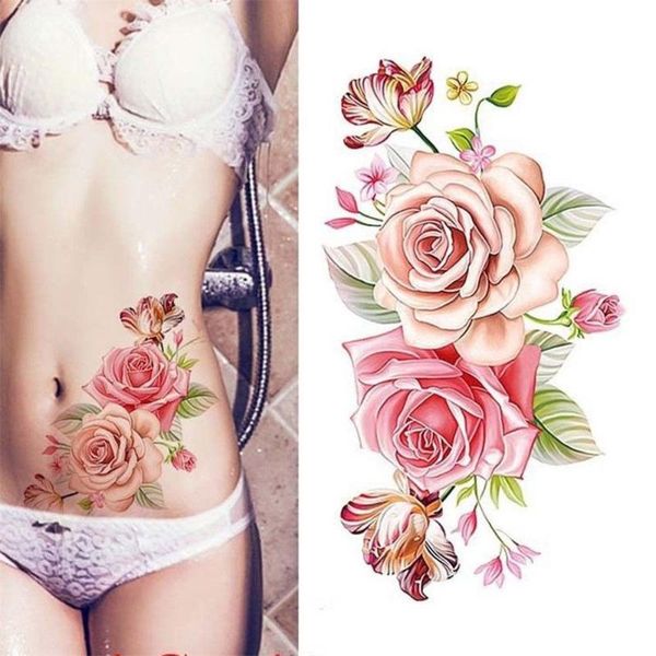 temporary tattoos 1pc waterproof flower women tattoo sticker color sketch peony rose plum arrival
temporary tattoos 1pc waterproof flower women tattoo sticker color sketch peony rose plum arrival